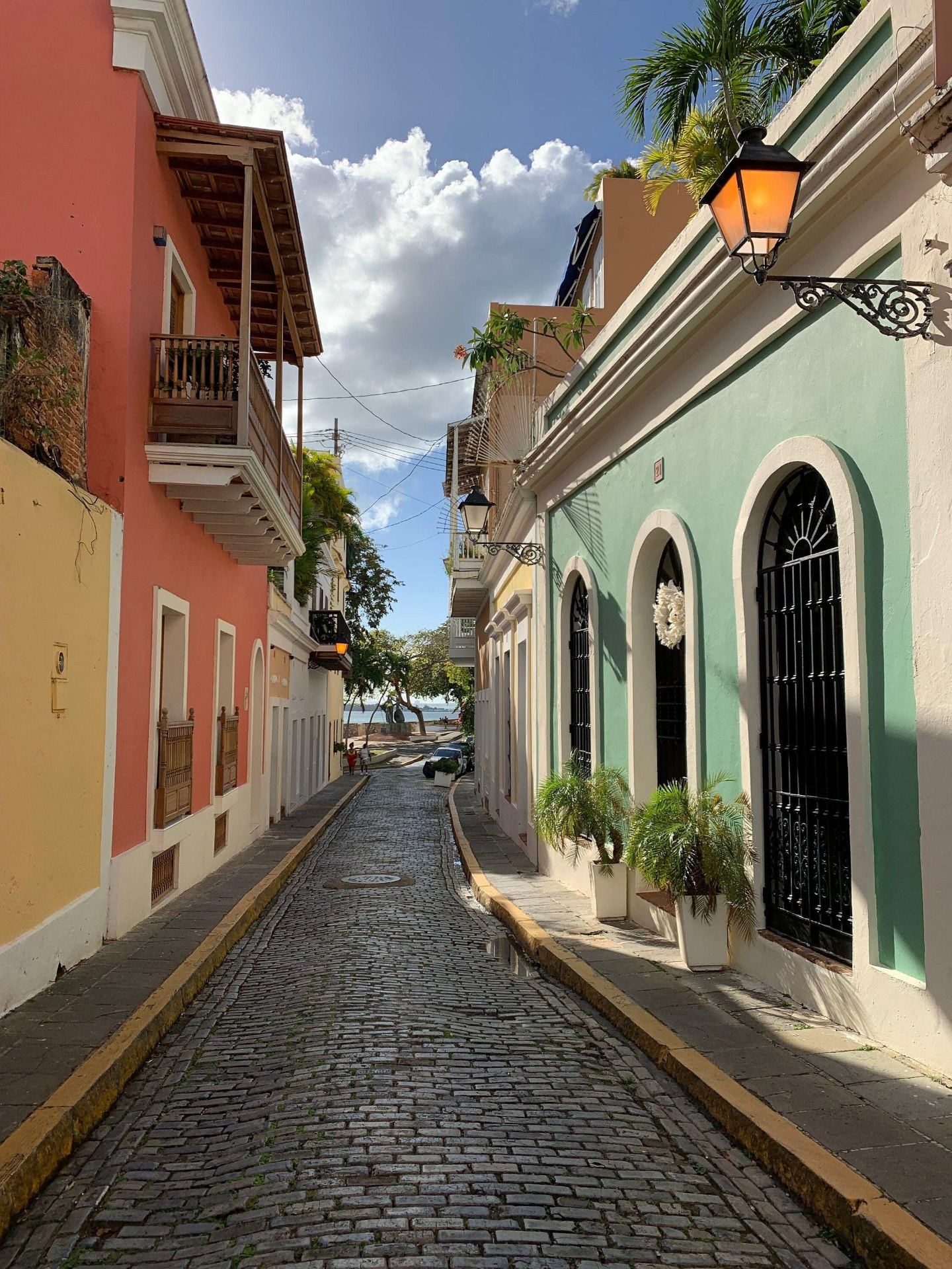 Colorful street in Old San Juan, Puerto Rico